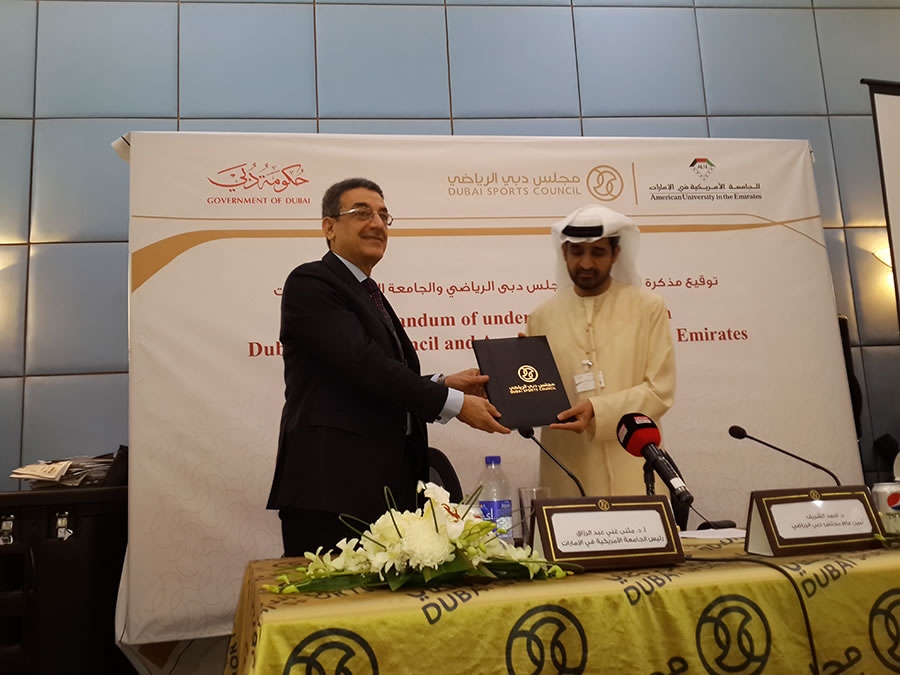 MoU has signed between AUE and Dubai Sports Council